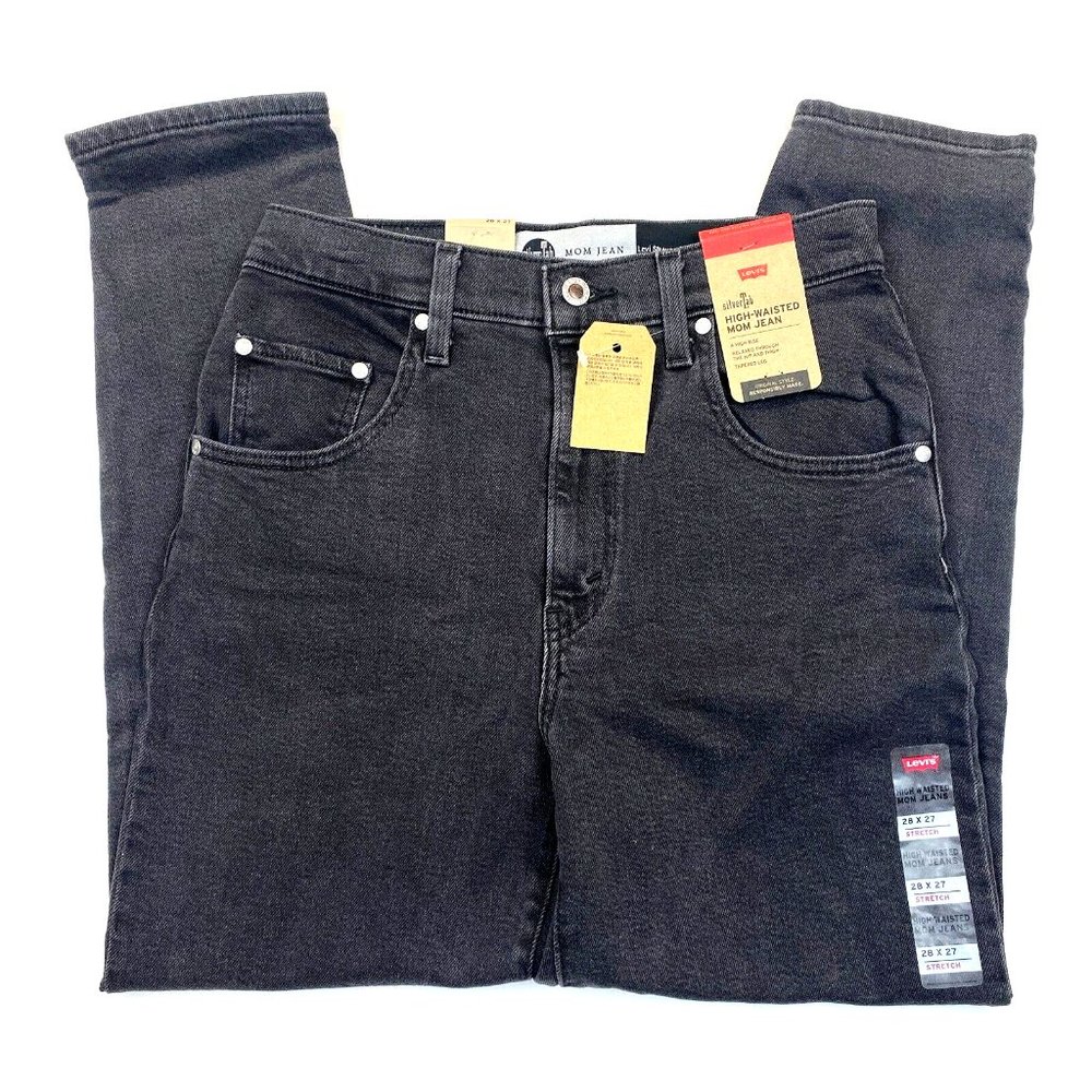Women's Levi's SilverTab High Waist Jeans (A36990001) Charcoal Gray - 6 (28x27) - Picture 1 of 5